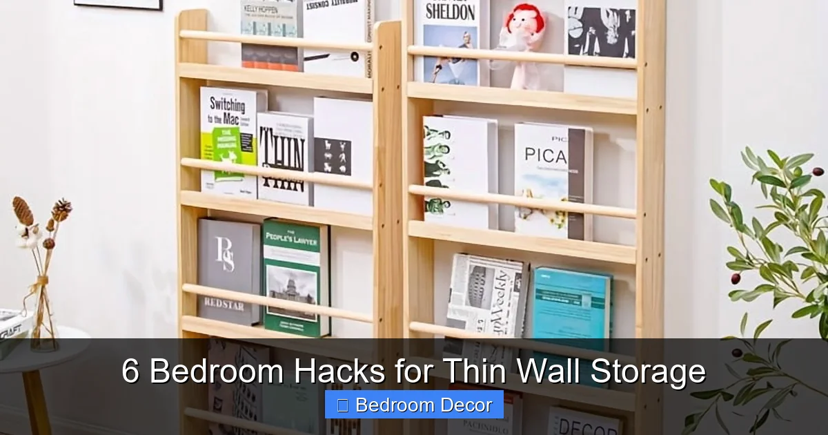 6 Bedroom Hacks for Thin Wall Storage