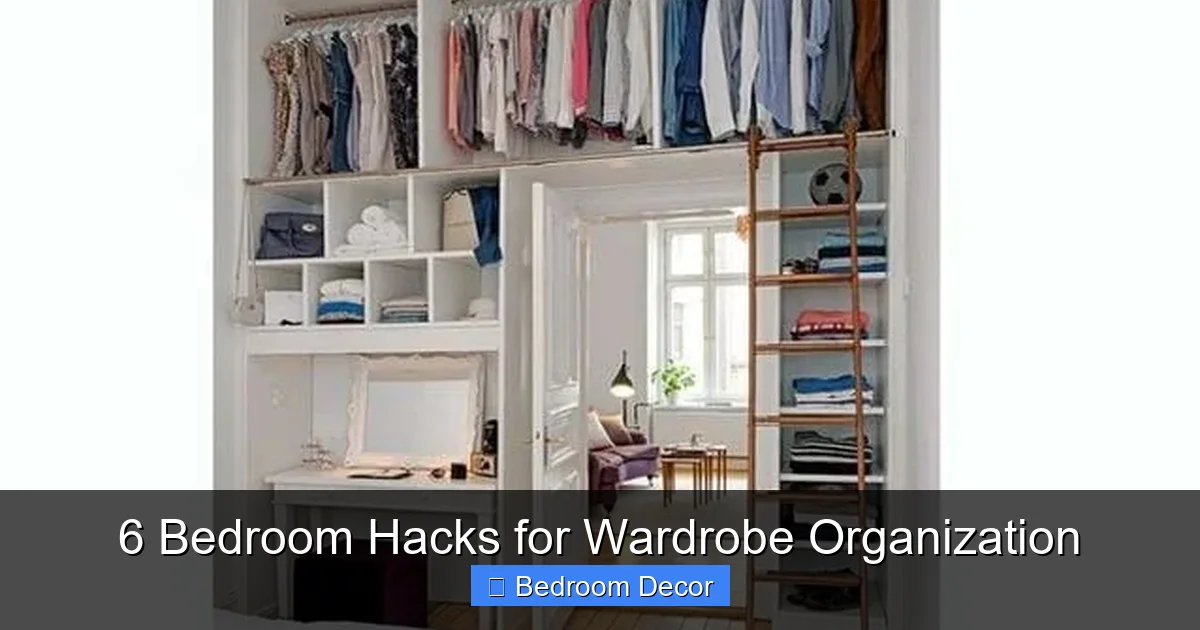 6 Bedroom Hacks for Wardrobe Organization