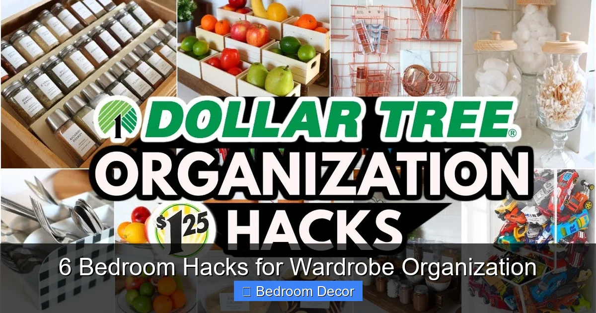 6 Bedroom Hacks for Wardrobe Organization