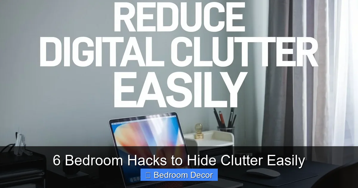 6 Bedroom Hacks to Hide Clutter Easily