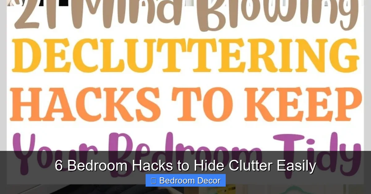 6 Bedroom Hacks to Hide Clutter Easily