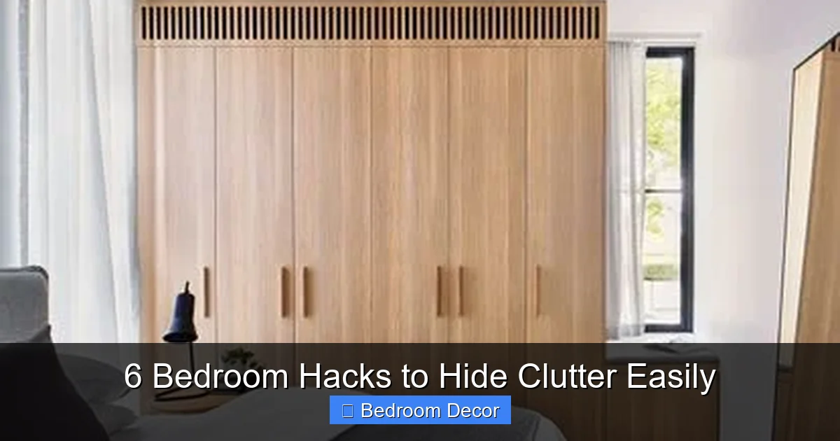6 Bedroom Hacks to Hide Clutter Easily