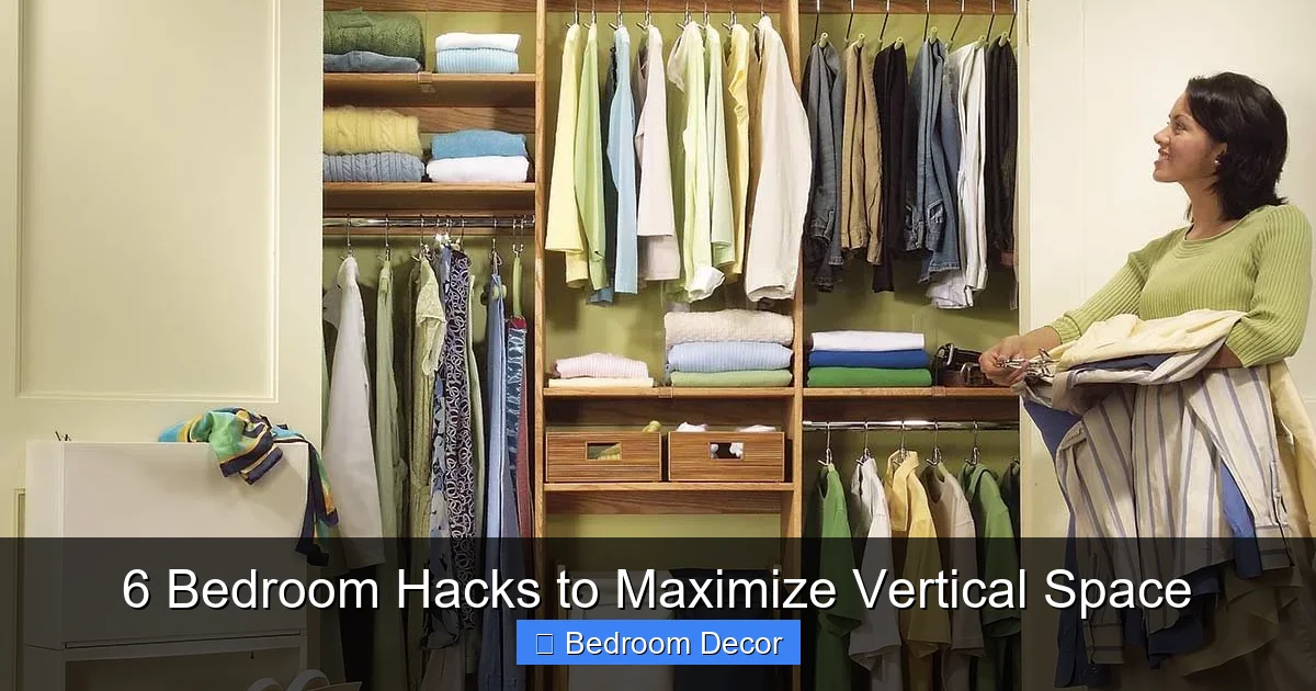 6 Bedroom Hacks to Maximize Vertical Space