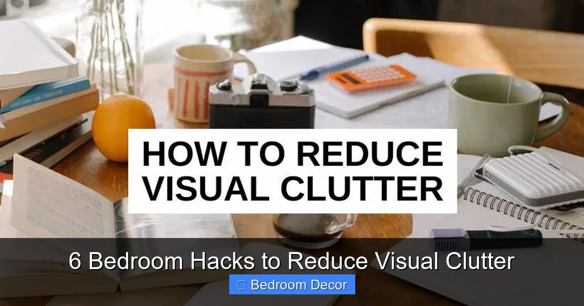 6 Bedroom Hacks to Reduce Visual Clutter