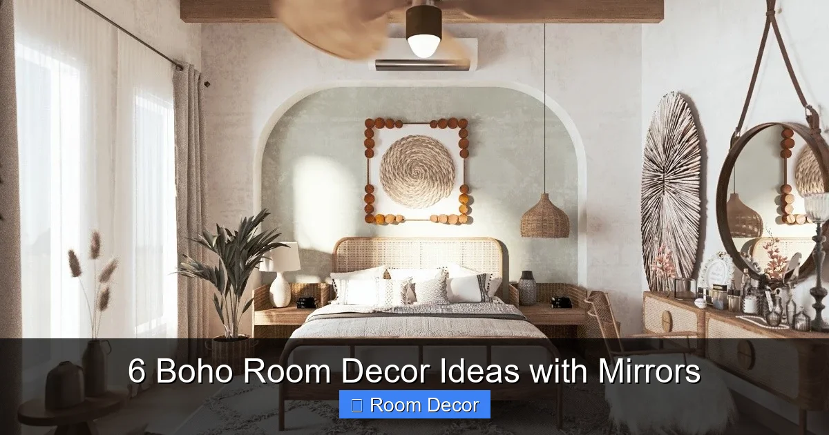 6 Boho Room Decor Ideas with Mirrors