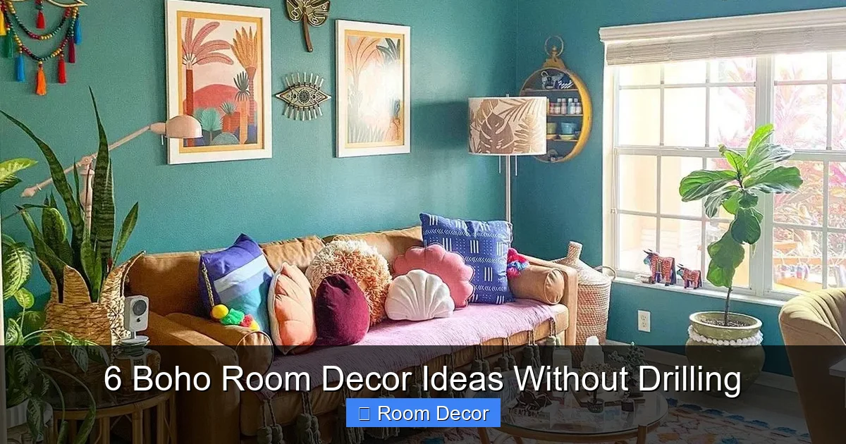 6 Boho Room Decor Ideas Without Drilling