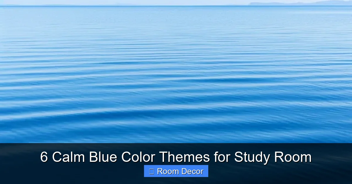 6 Calm Blue Color Themes for Study Room