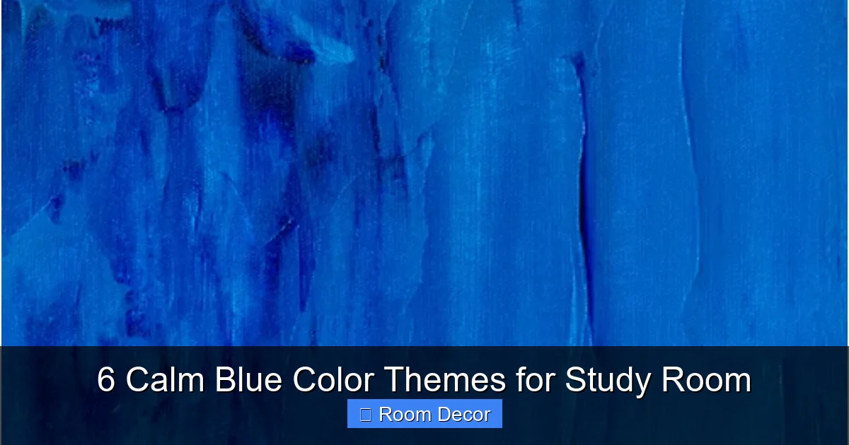 6 Calm Blue Color Themes for Study Room