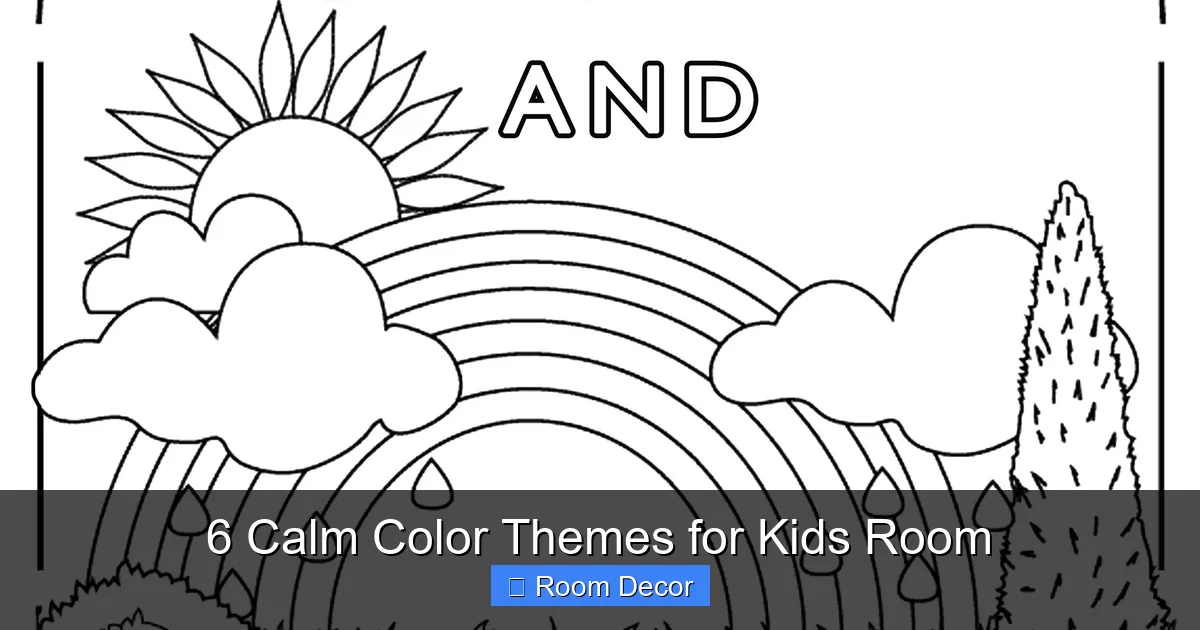 6 Calm Color Themes for Kids Room