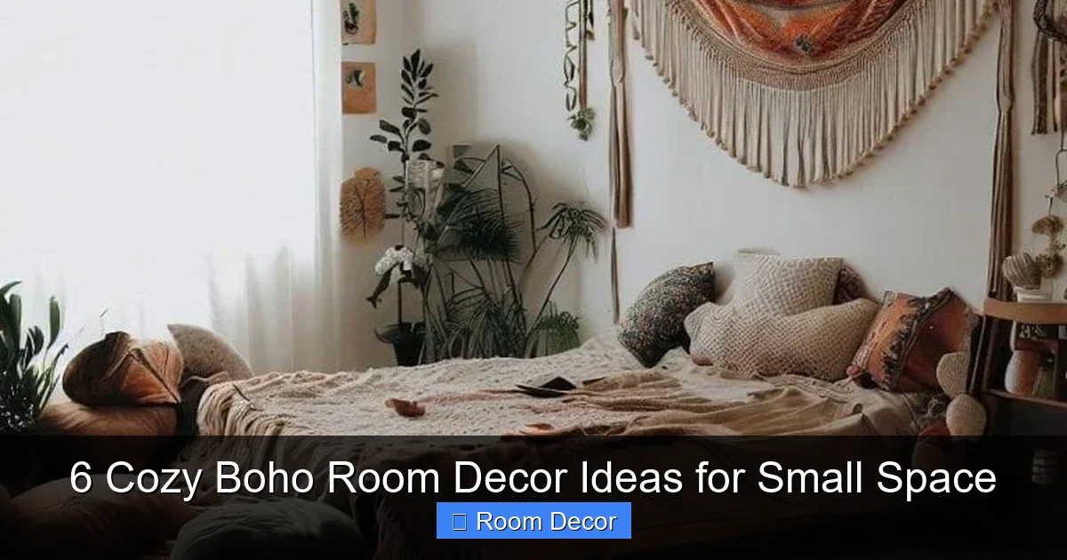 6 Cozy Boho Room Decor Ideas for Small Space