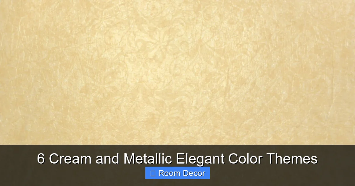 6 Cream and Metallic Elegant Color Themes