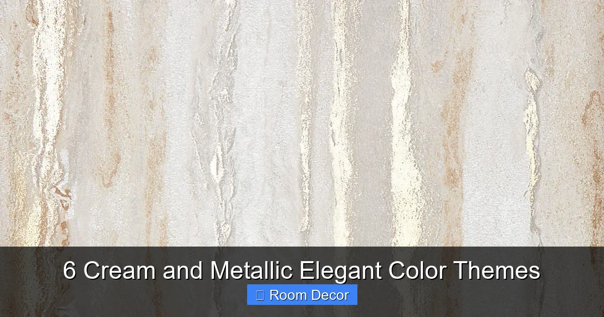 6 Cream and Metallic Elegant Color Themes