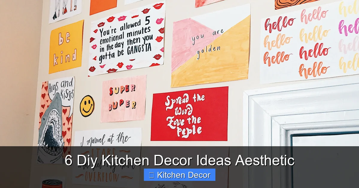 6 Diy Kitchen Decor Ideas Aesthetic