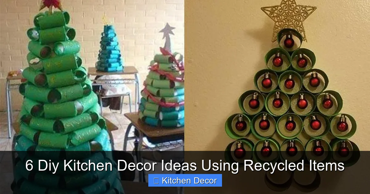 6 Diy Kitchen Decor Ideas Using Recycled Items
