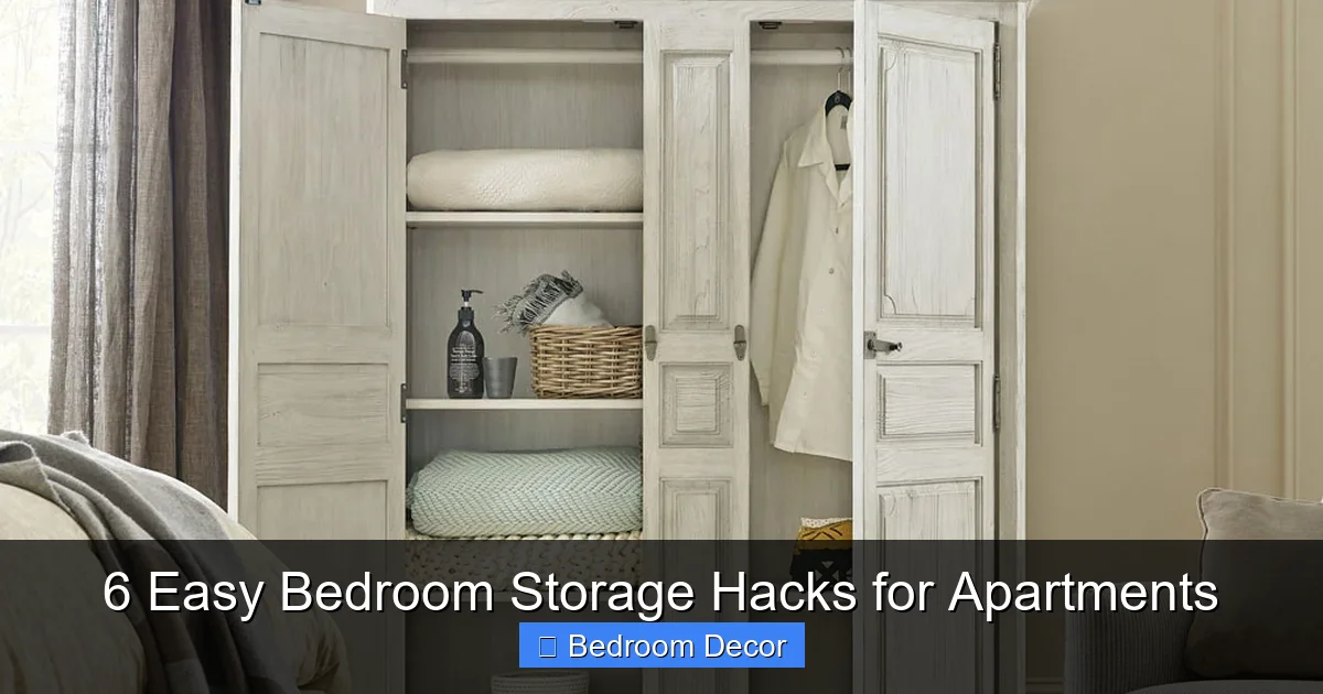 6 Easy Bedroom Storage Hacks for Apartments