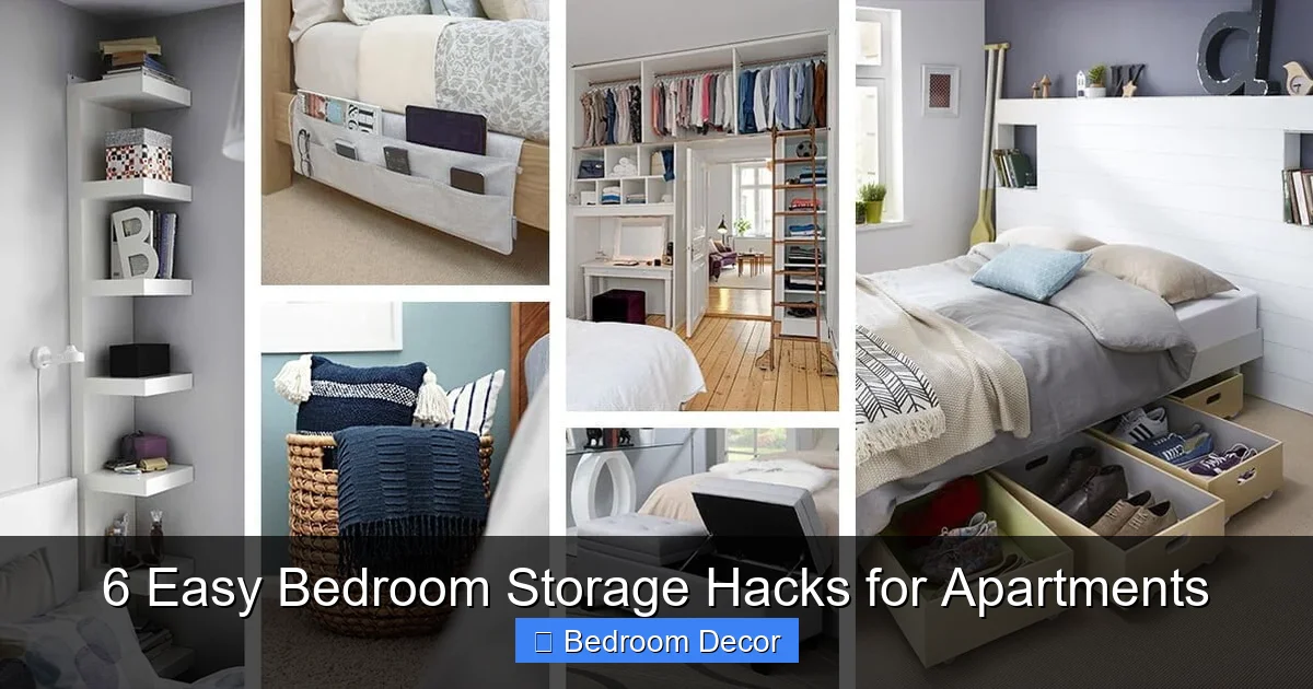 6 Easy Bedroom Storage Hacks for Apartments
