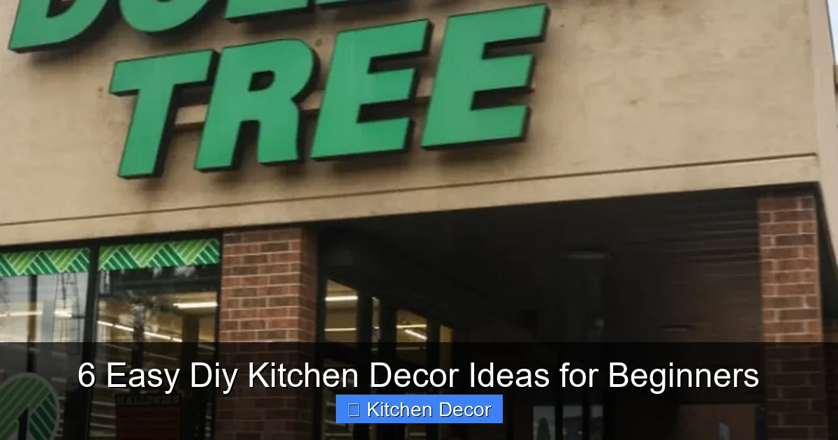 6 Easy Diy Kitchen Decor Ideas for Beginners