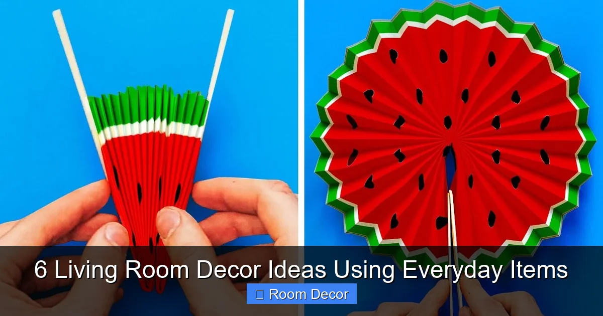 6 Living Room Decor Ideas Using Everyday Items