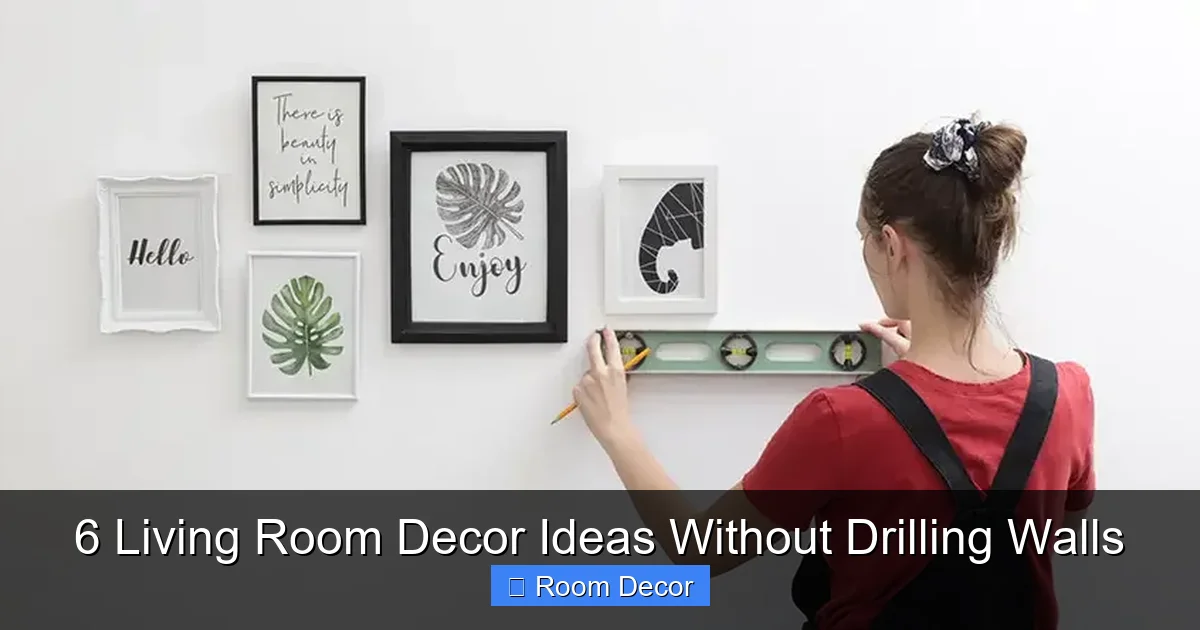 6 Living Room Decor Ideas Without Drilling Walls