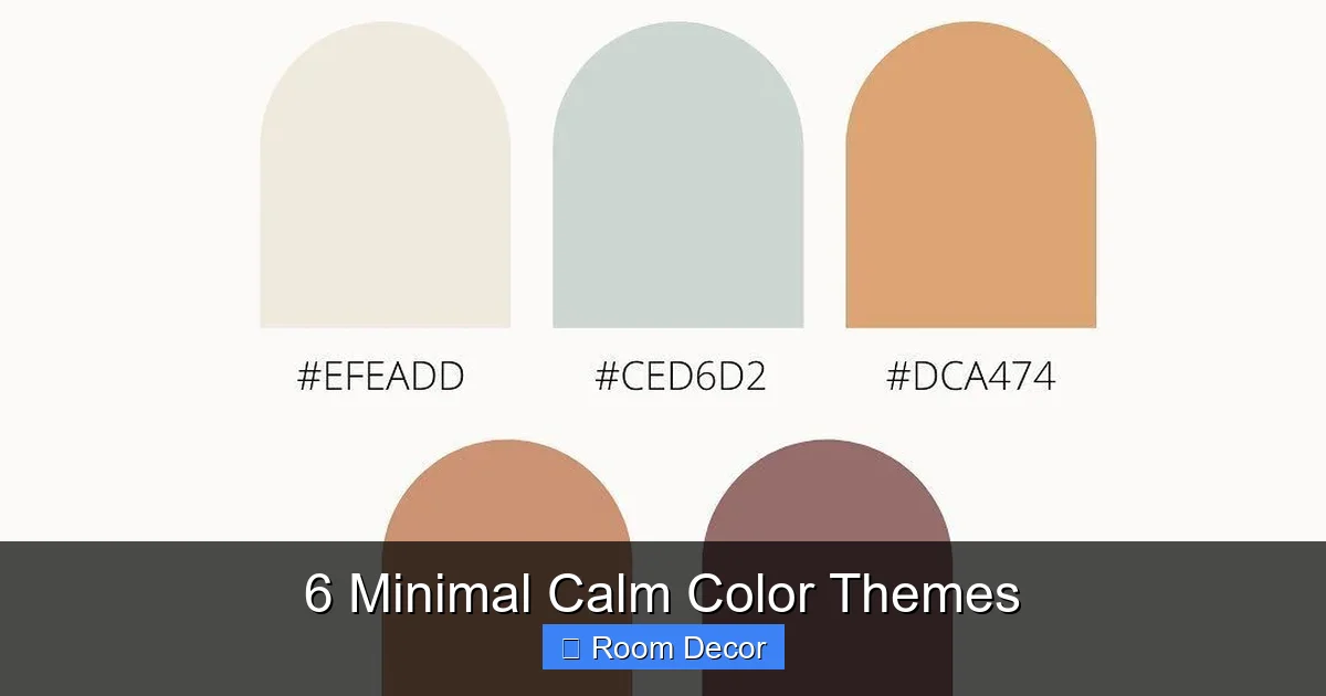 6 Minimal Calm Color Themes