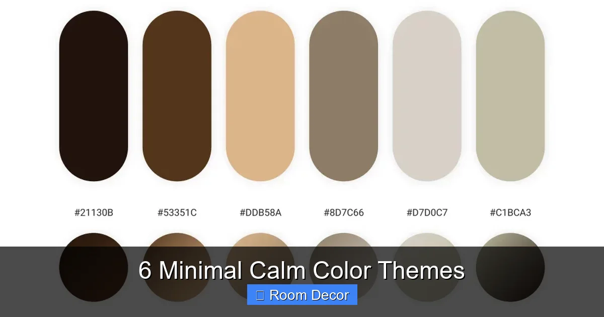 6 Minimal Calm Color Themes