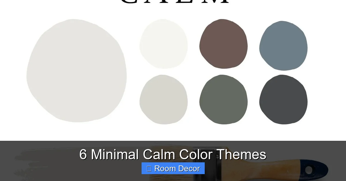 6 Minimal Calm Color Themes