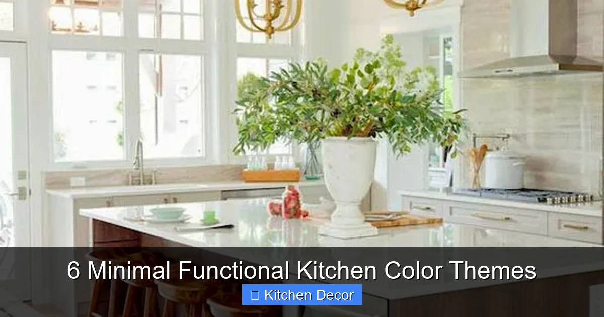 6 Minimal Functional Kitchen Color Themes