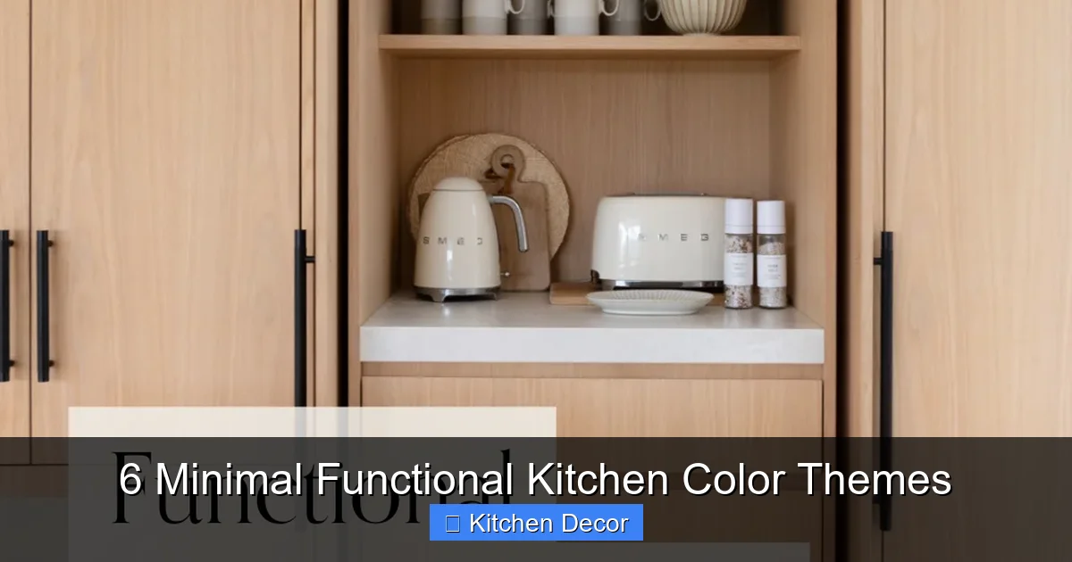 6 Minimal Functional Kitchen Color Themes