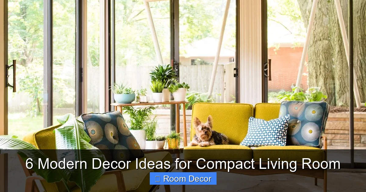 6 Modern Decor Ideas for Compact Living Room