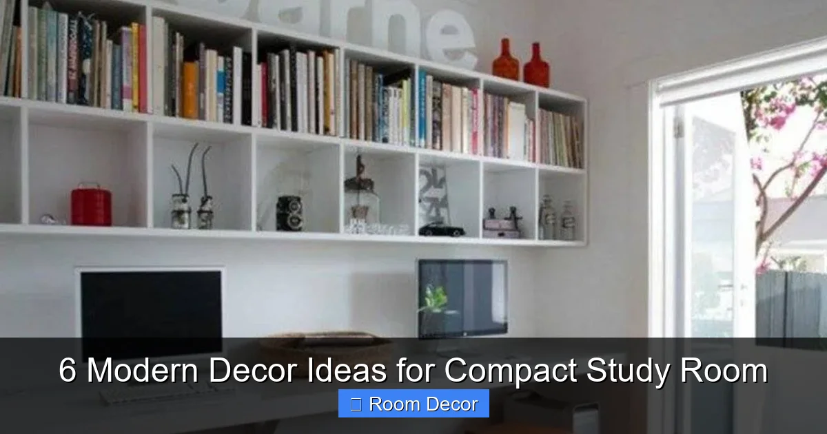 6 Modern Decor Ideas for Compact Study Room