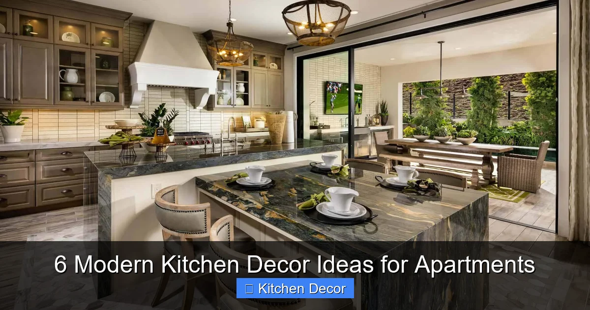 6 Modern Kitchen Decor Ideas for Apartments