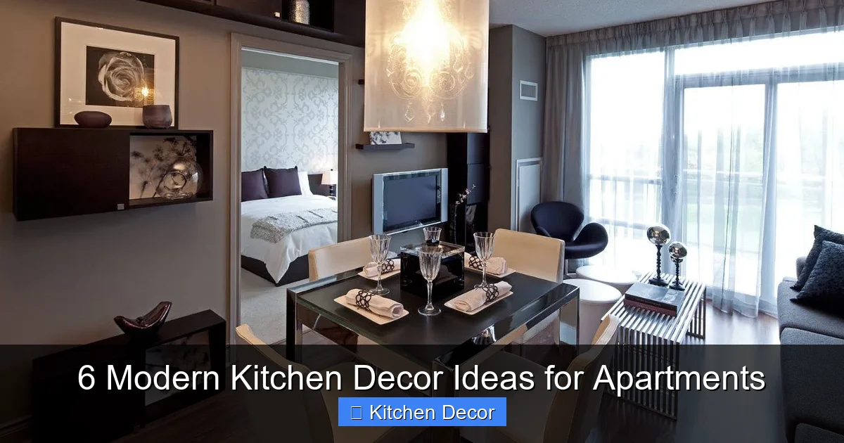 6 Modern Kitchen Decor Ideas for Apartments
