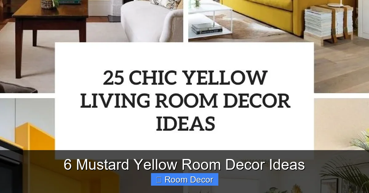 6 Mustard Yellow Room Decor Ideas