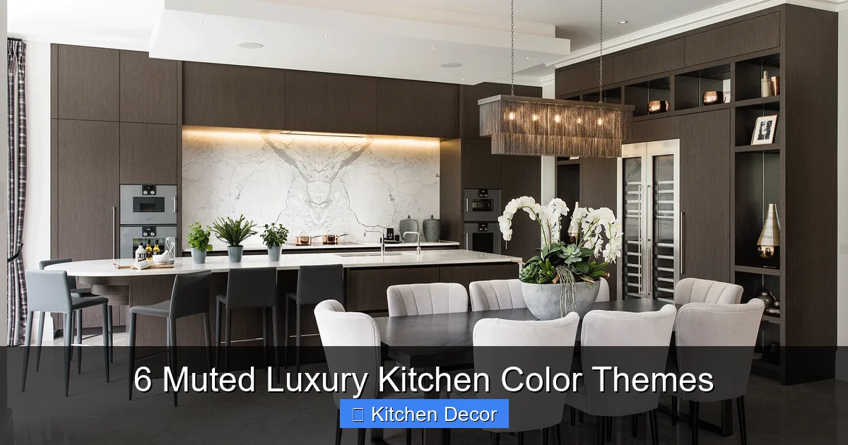 6 Muted Luxury Kitchen Color Themes