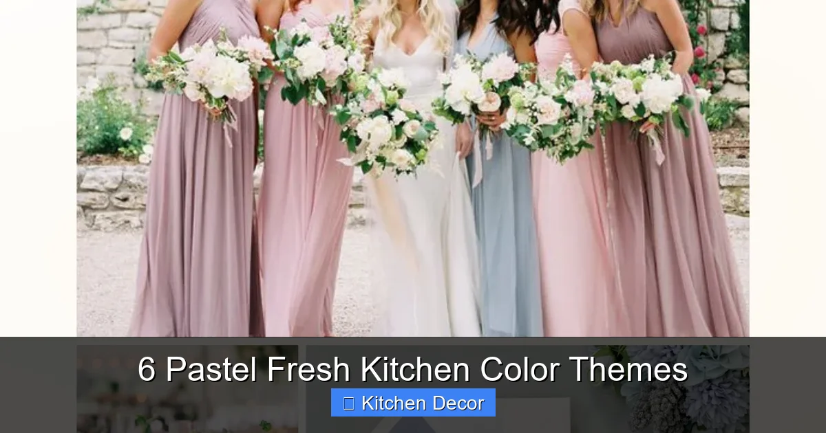 6 Pastel Fresh Kitchen Color Themes