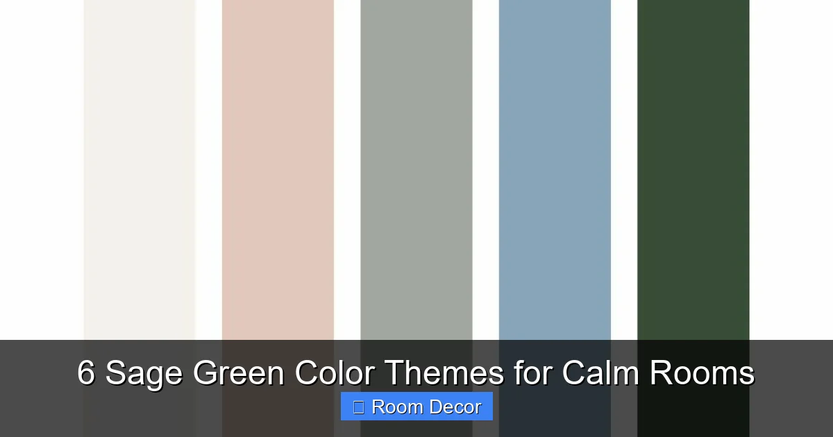 6 Sage Green Color Themes for Calm Rooms
