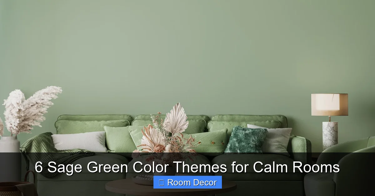 6 Sage Green Color Themes for Calm Rooms