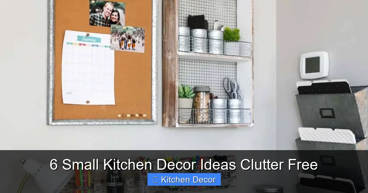 6 Small Kitchen Decor Ideas Clutter Free