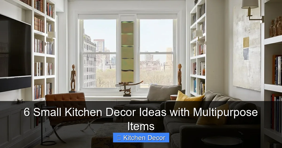 6 Small Kitchen Decor Ideas with Multipurpose Items