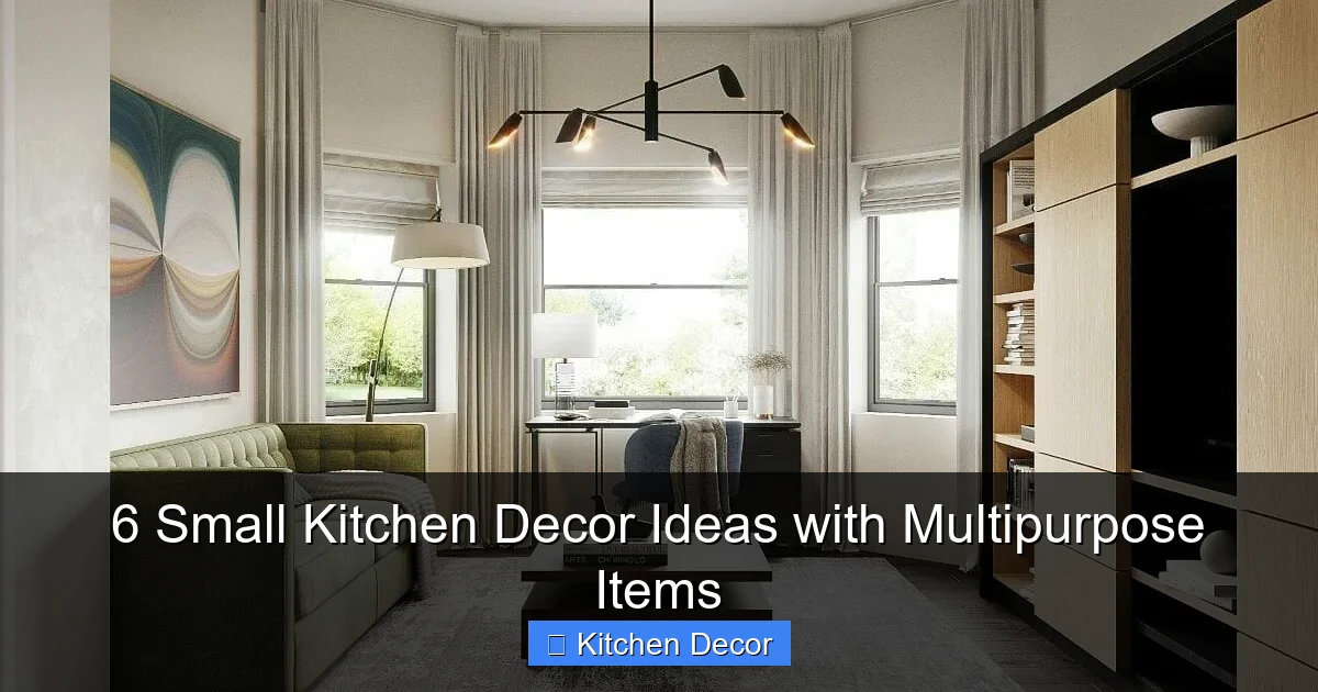 6 Small Kitchen Decor Ideas with Multipurpose Items