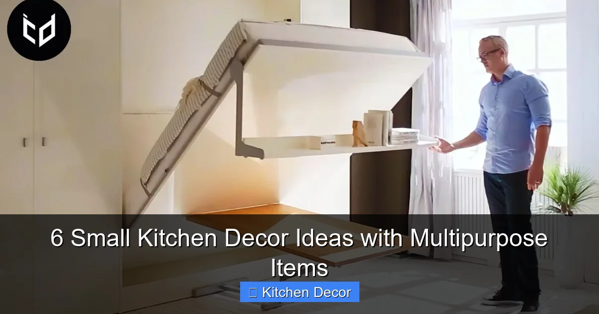6 Small Kitchen Decor Ideas with Multipurpose Items