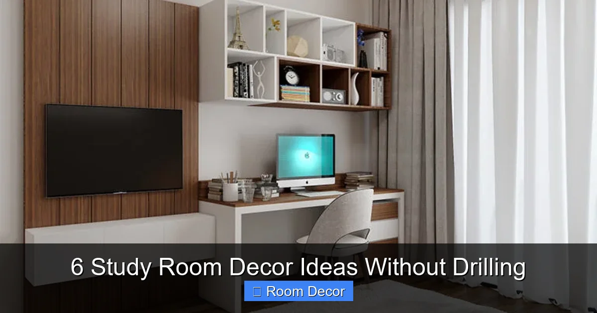 6 Study Room Decor Ideas Without Drilling