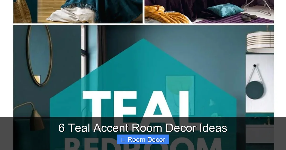 6 Teal Accent Room Decor Ideas
