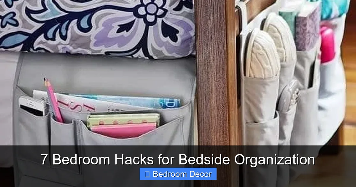 7 Bedroom Hacks for Bedside Organization