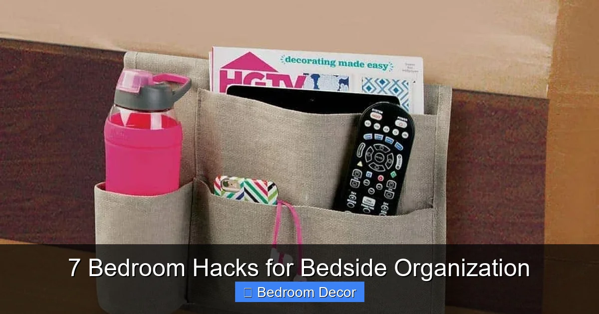 7 Bedroom Hacks for Bedside Organization