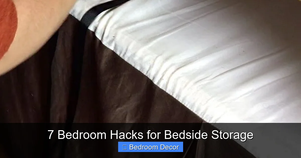 7 Bedroom Hacks for Bedside Storage