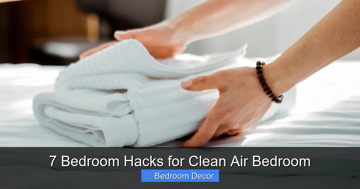 7 Bedroom Hacks for Clean Air Bedroom