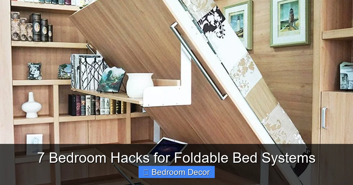 7 Bedroom Hacks for Foldable Bed Systems