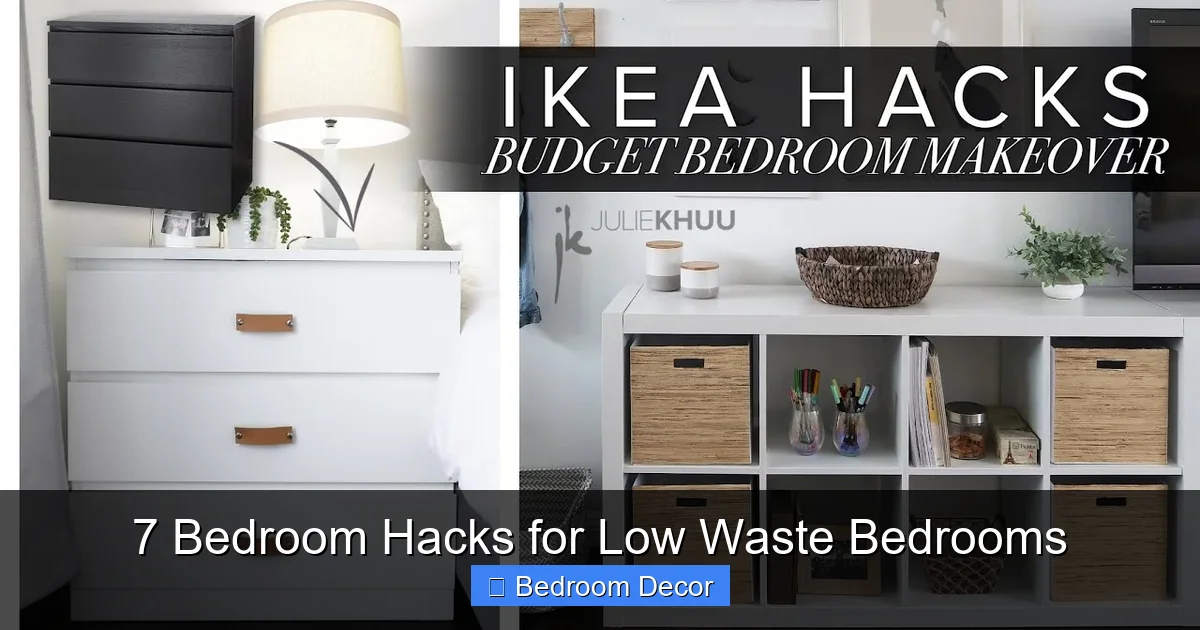 7 Bedroom Hacks for Low Waste Bedrooms