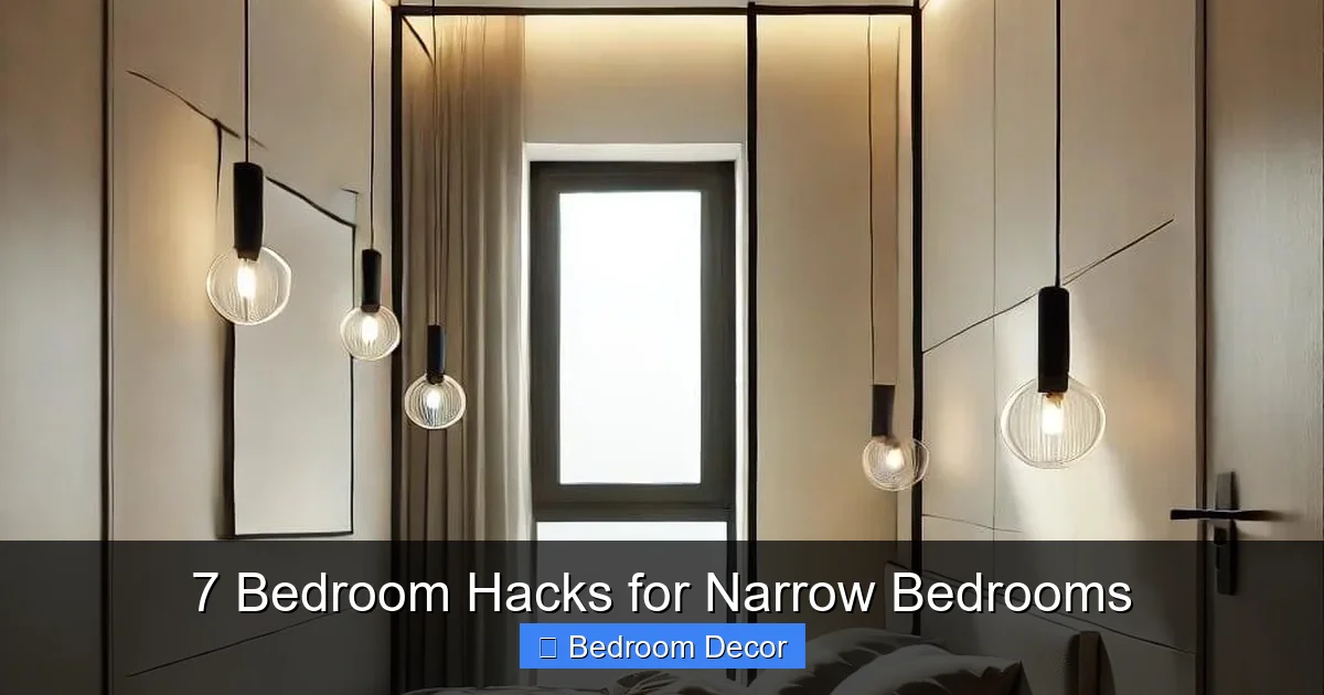 7 Bedroom Hacks for Narrow Bedrooms